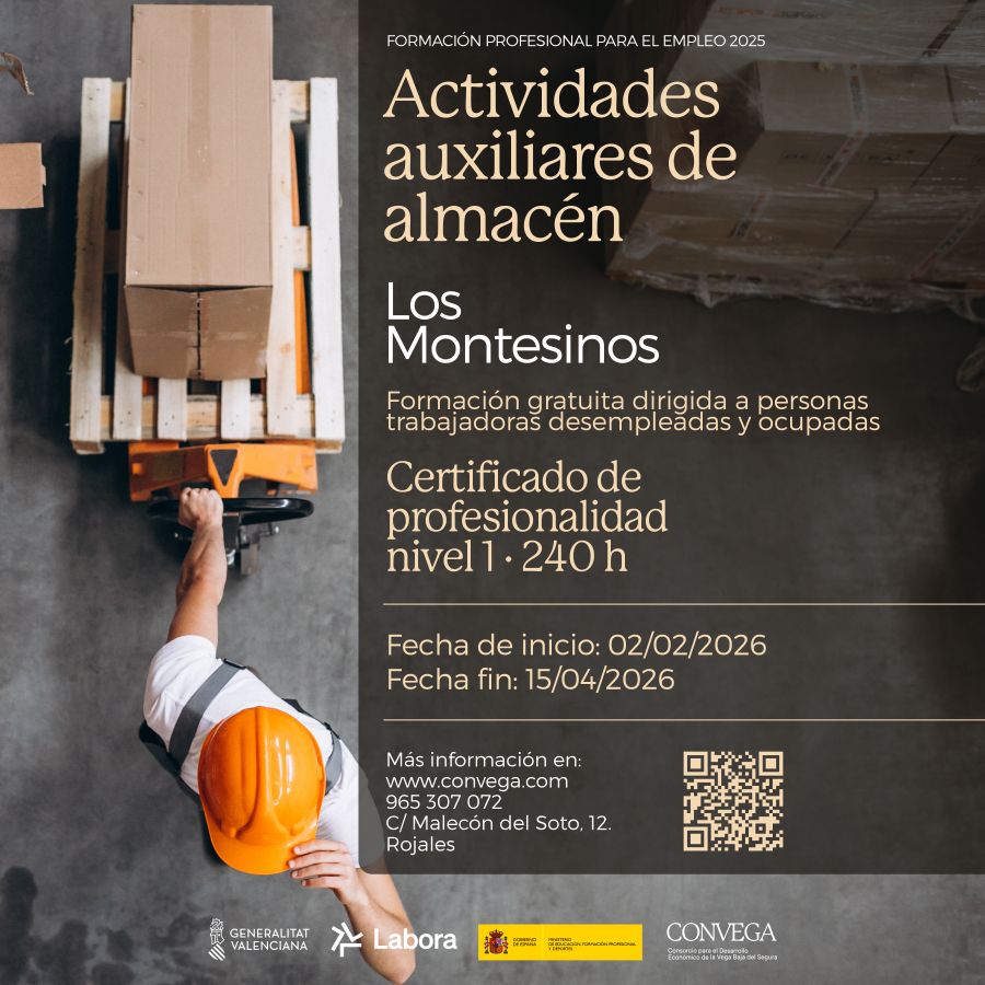 Actividades auxiliares de almacén Los Montesinos